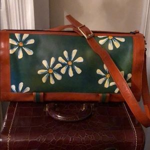 NWT Hand painted leather purse by Claudia Roldani